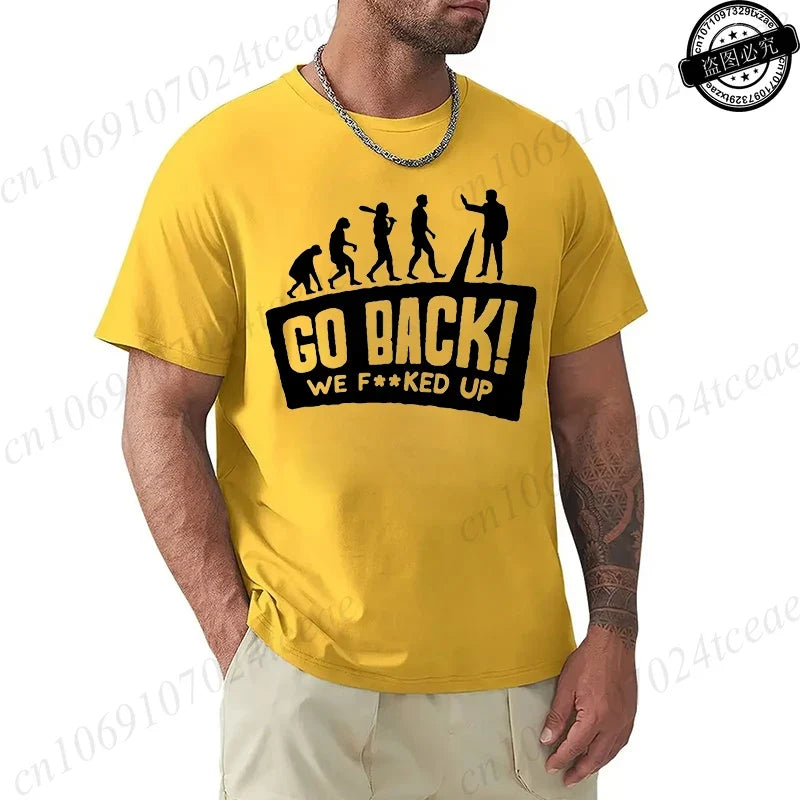 Evolution Graphic Oversized Streetwear T-Shirt