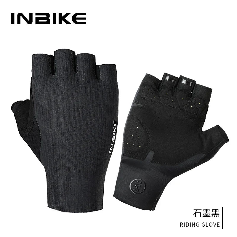 INBIKE Cycling Gloves Half Finger Bicycle Road Bike Gloves Shock Absorption MTB Gloves for Men Women Riding Sport Accessories