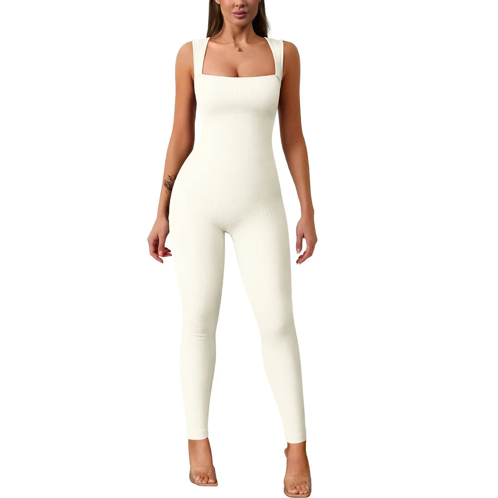 FitFlex Diva: Sleek High Waist Sports Jumpsuit