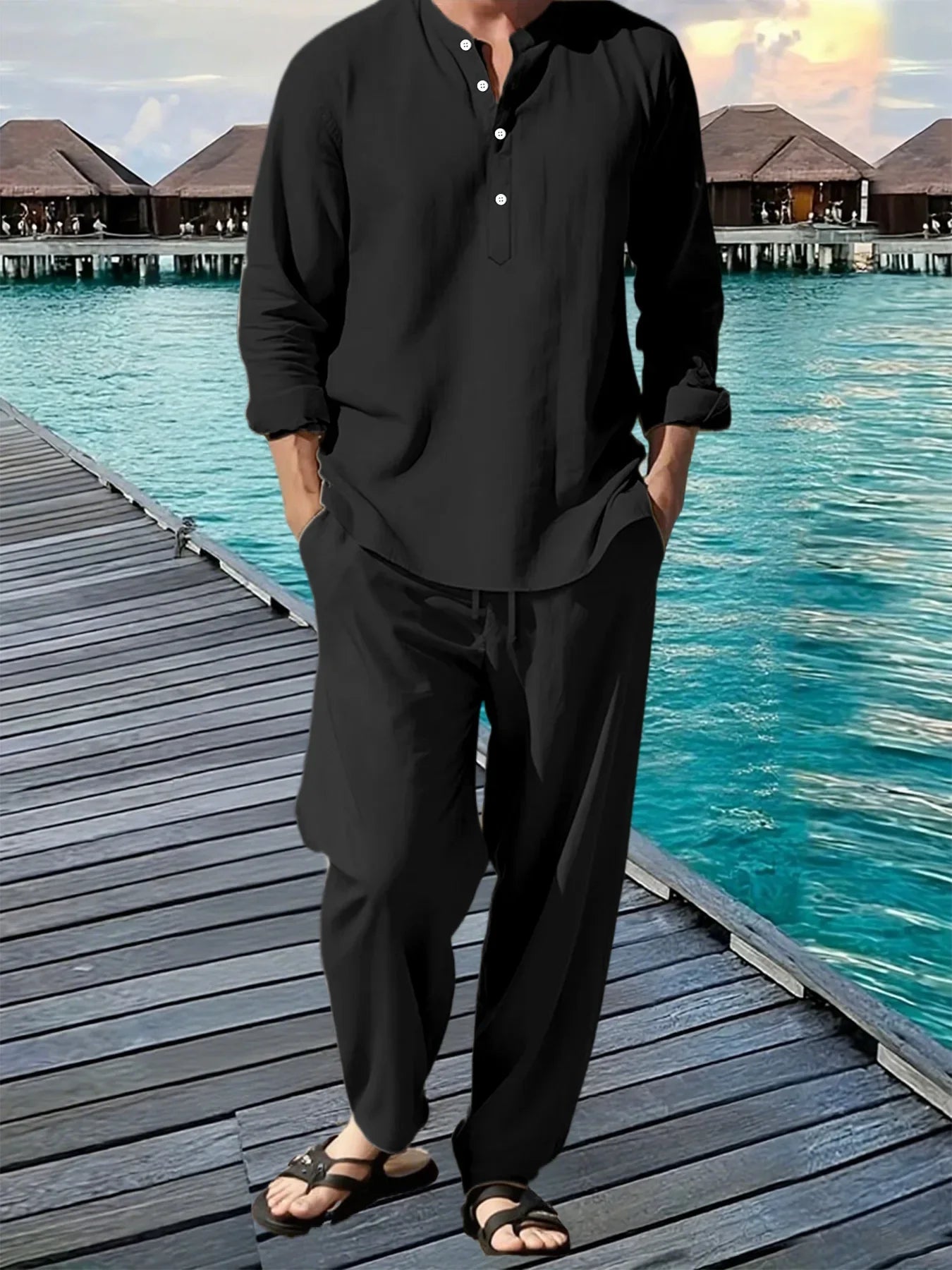 BreezeFit Men's Summer Suit: Vibrant, Durable, Fast Ship