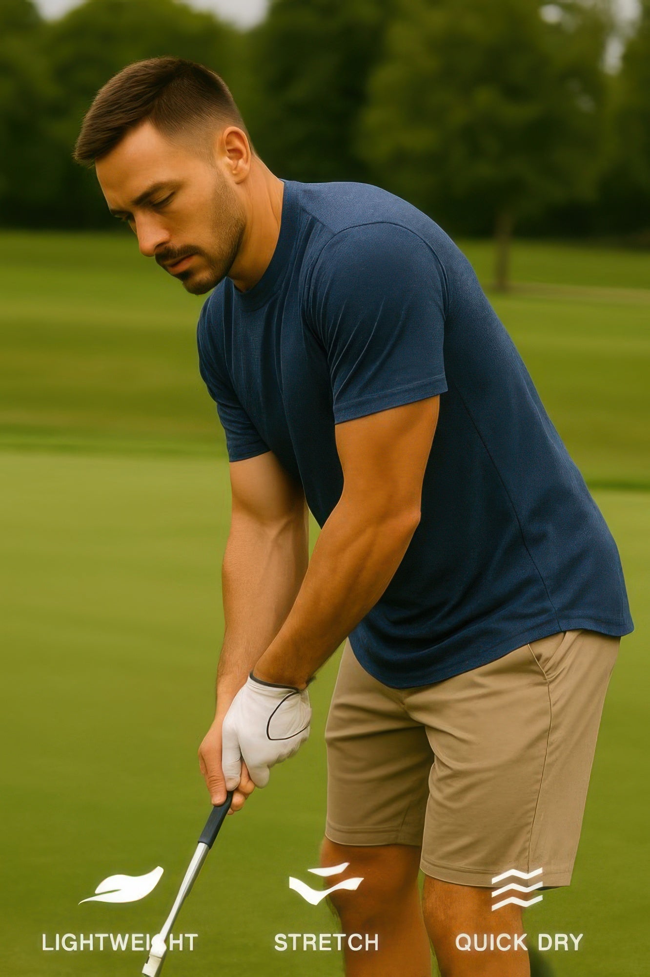 Curved Athletic Sports T-shirt