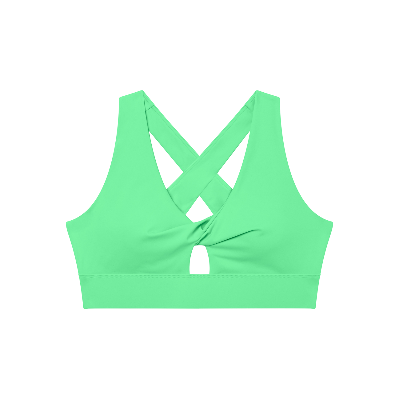 Loki & Ivy Women's Twist Front V-Neck Sports Bra