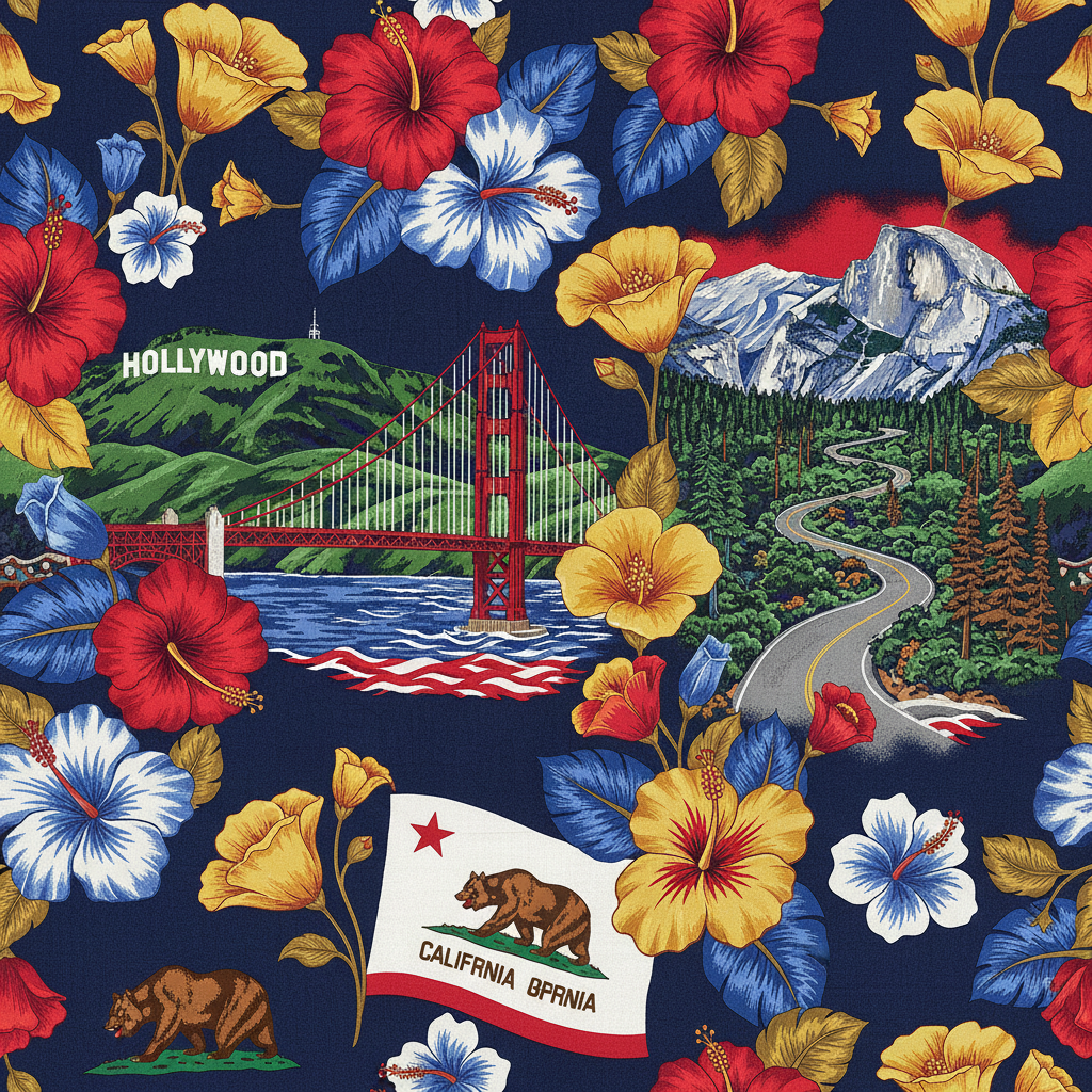 California Hawaiian Shirt