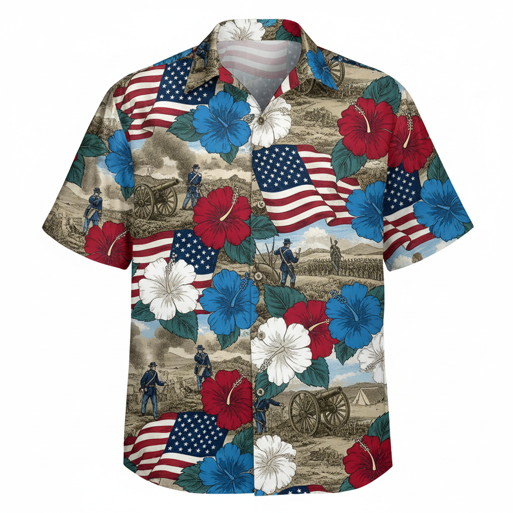 Civil War Hawaiian Shirt