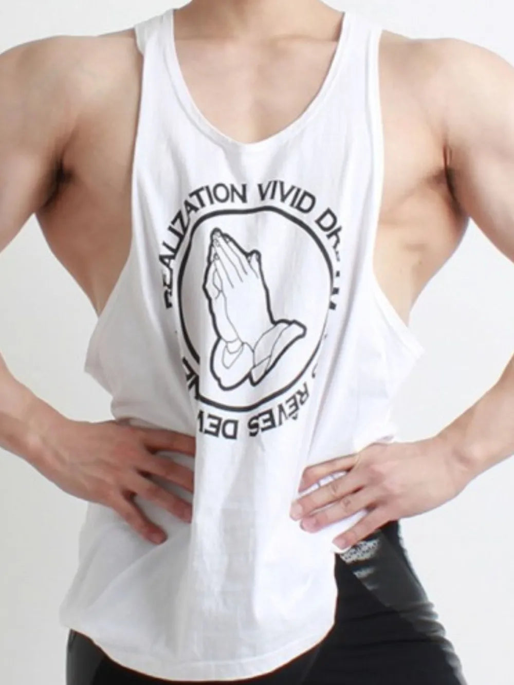 Men's Round Neck Graphic Tank