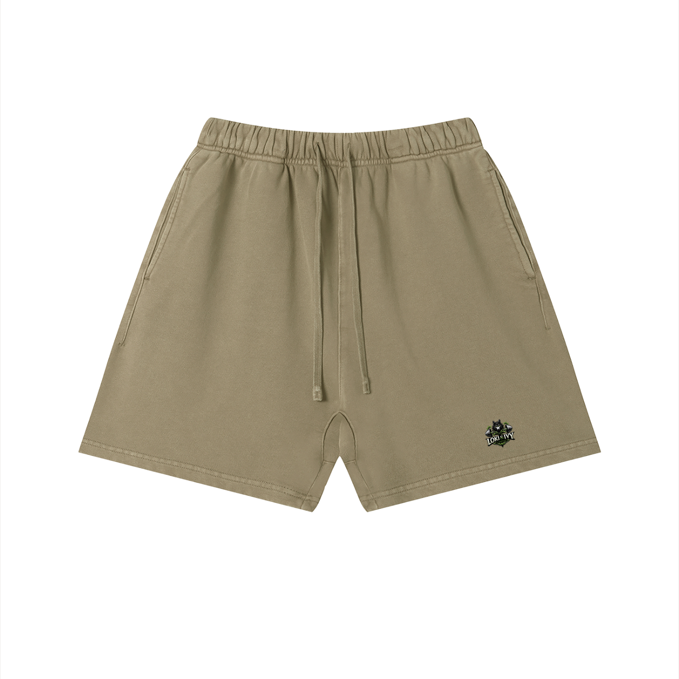 Loki & Ivy Unisex Vintage Wash Cotton Shorts