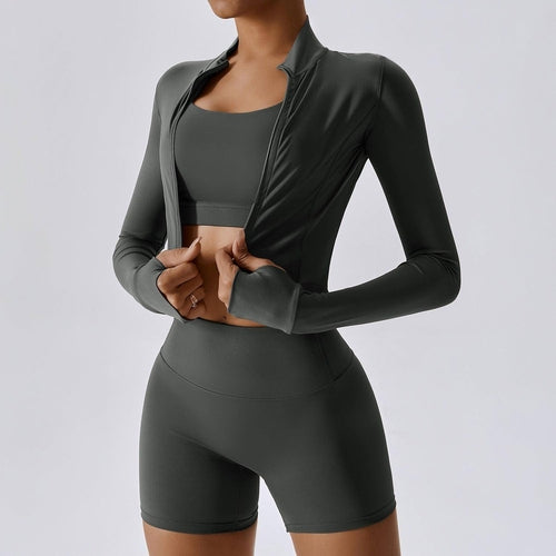 A1 Outdoor Sports Skinny Yoga Clothes Suit Nude Feel Women Leggings