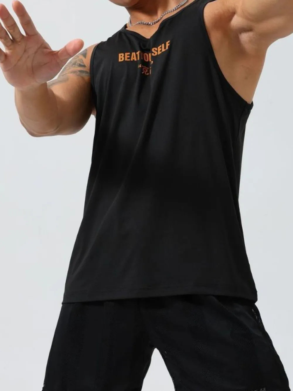 Men's Plus Size Round Neck Tank