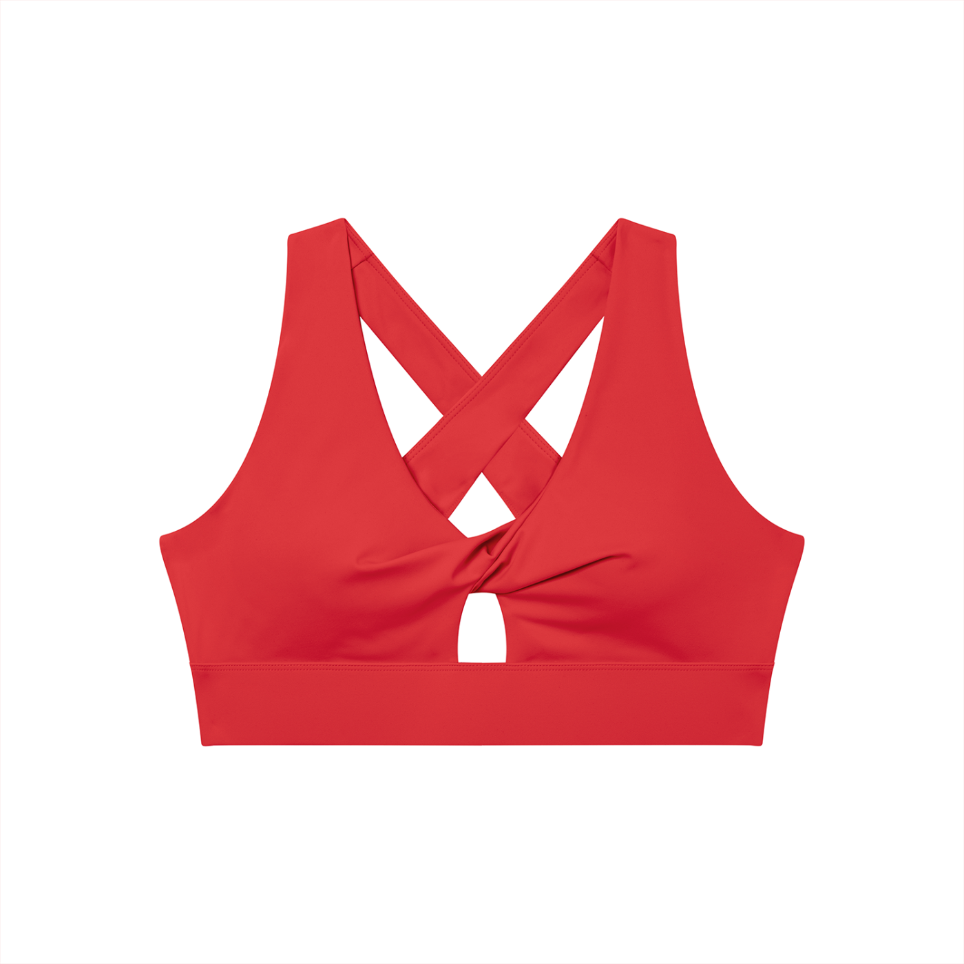 Loki & Ivy Women's Twist Front V-Neck Sports Bra