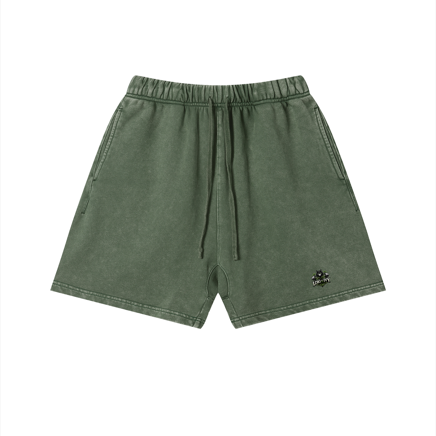 Loki & Ivy Unisex Vintage Wash Cotton Shorts