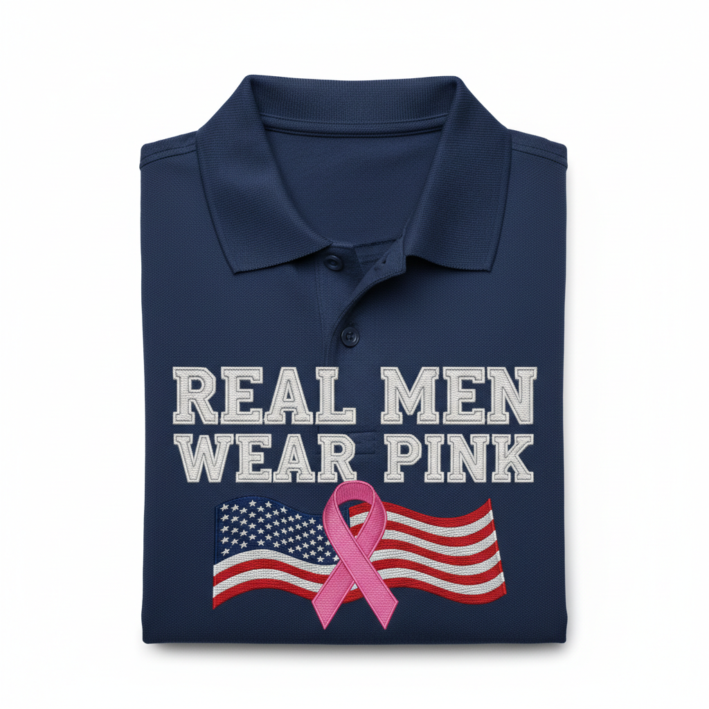 Real Men Wear Pink Polo Shirt