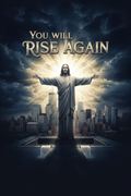 9/11 25th Anniversary You Will Rise Again Jesus T-Shirt front design