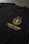 Purple Heart Combat Veteran T-Shirt with medal design