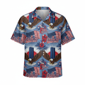 Bald Eagle Hawaiian Aloha Shirt