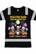 Kids Skeleton Band Safety Tee