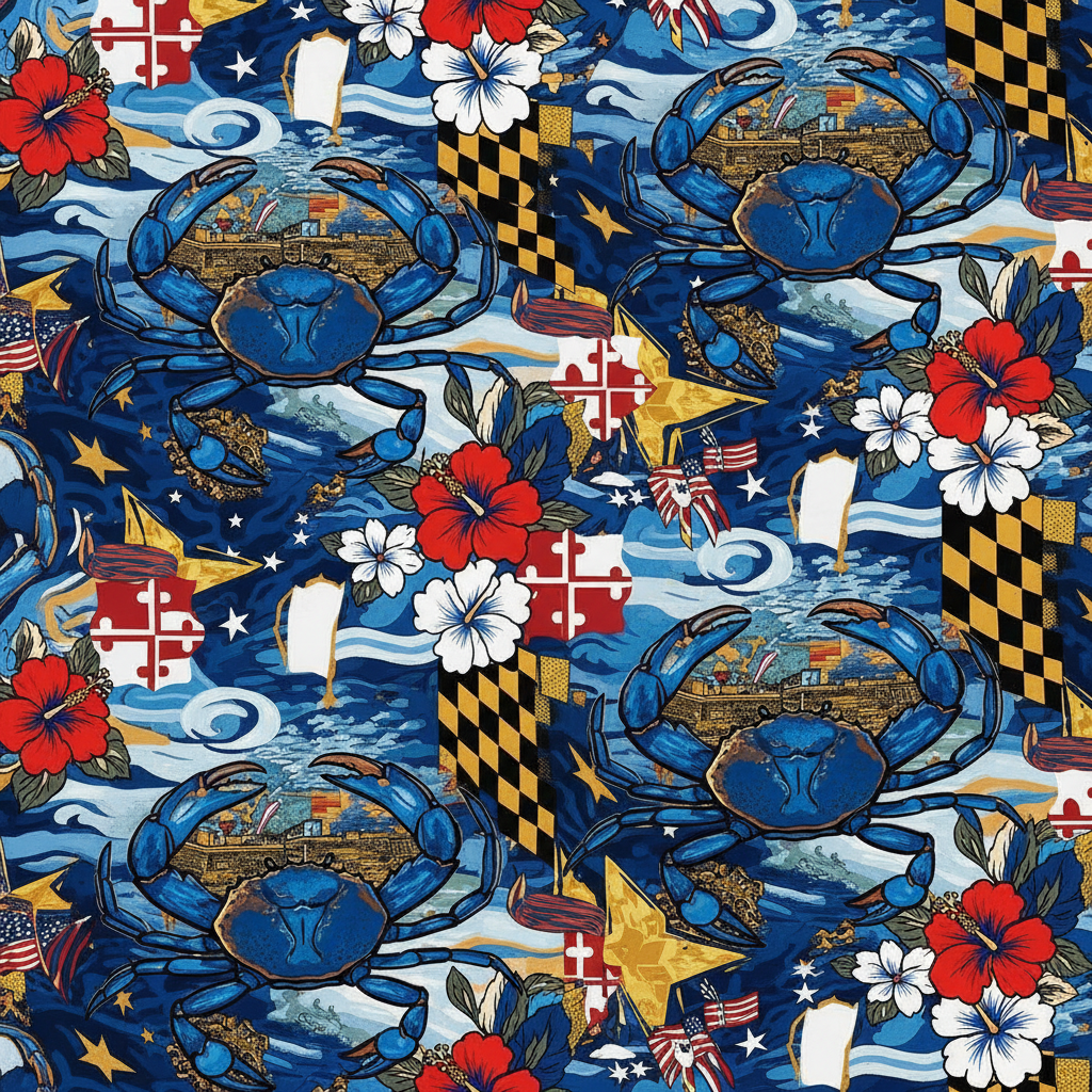 Maryland Hawaiian Shirt