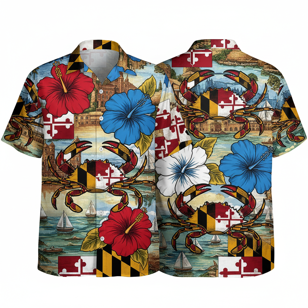 Maryland Hawaiian Shirt