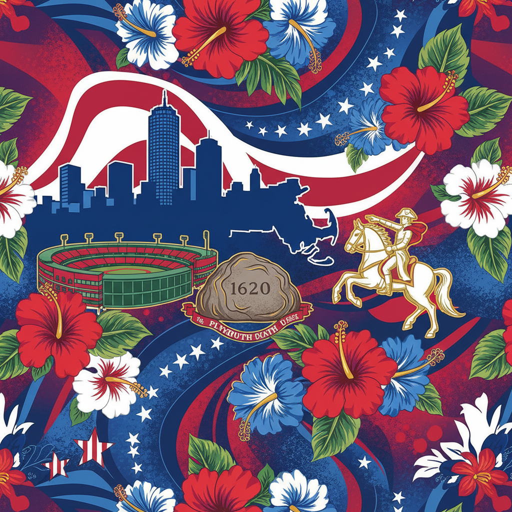 Massachusetts Hawaiian Shirt