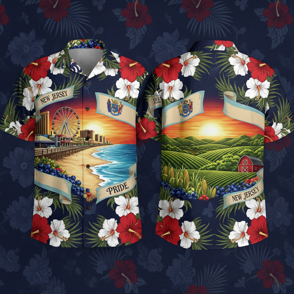 New Jersey Hawaiian Shirt