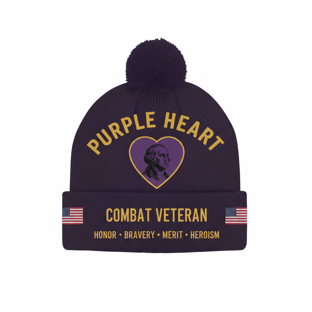 Purple Heart Beanie