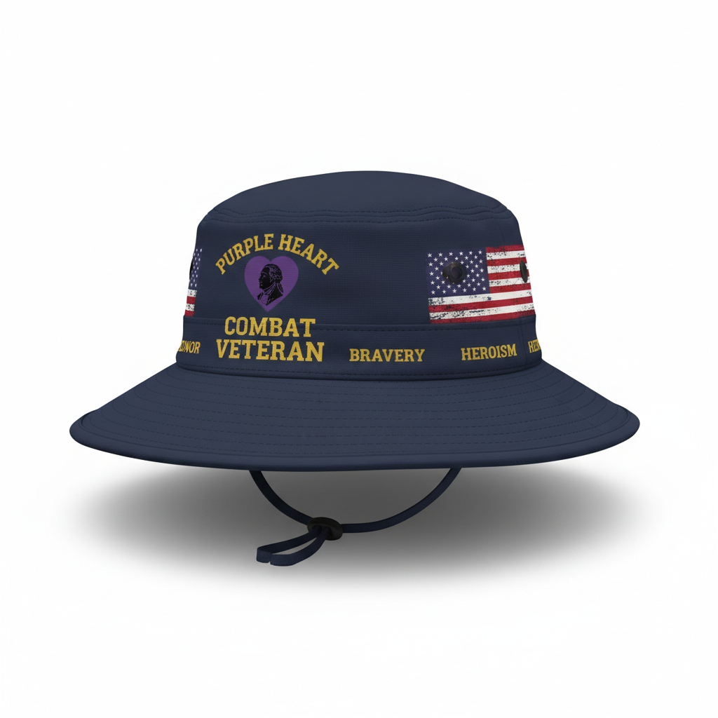 Purple Heart Boonie Hat