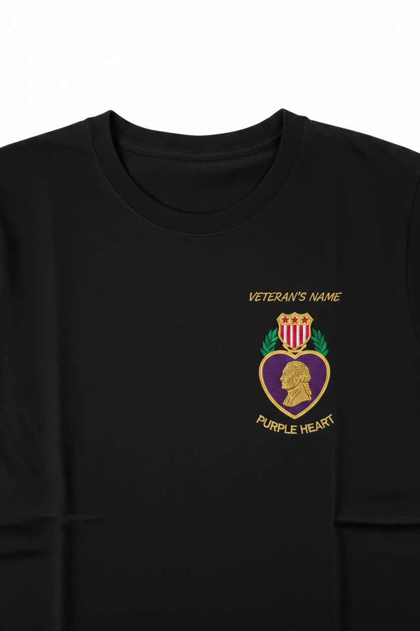 Purple Heart T-Shirt Front View
