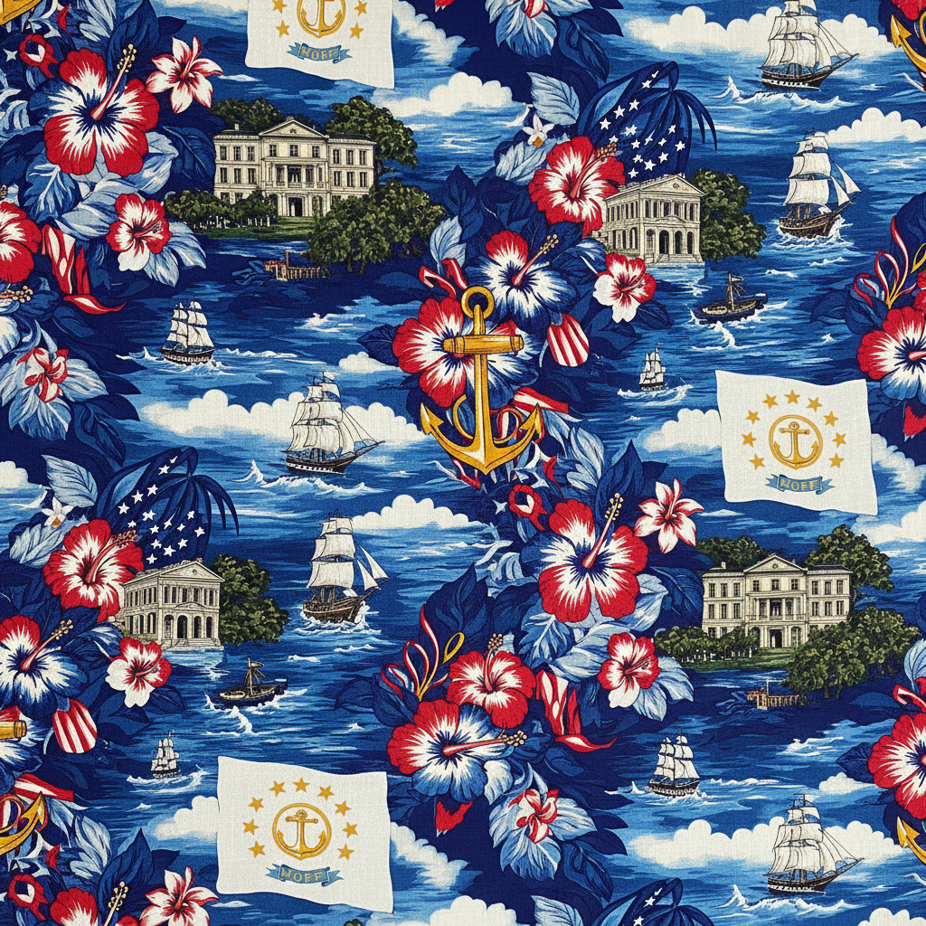 Rhode Island Hawaiian Shirt