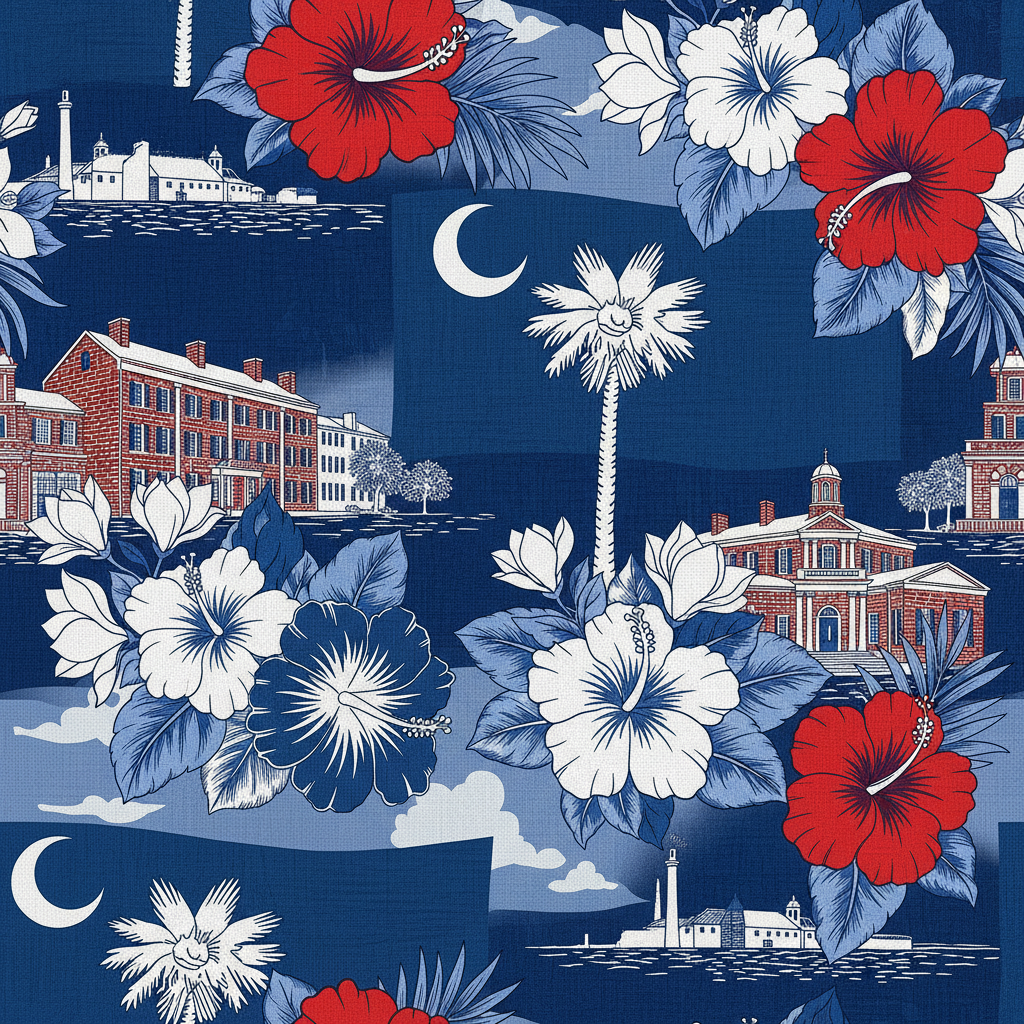 South Carolina Hawaiian Shirt