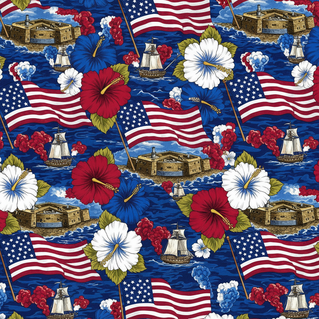 Star Spangled Banner Hawaiian Shirt