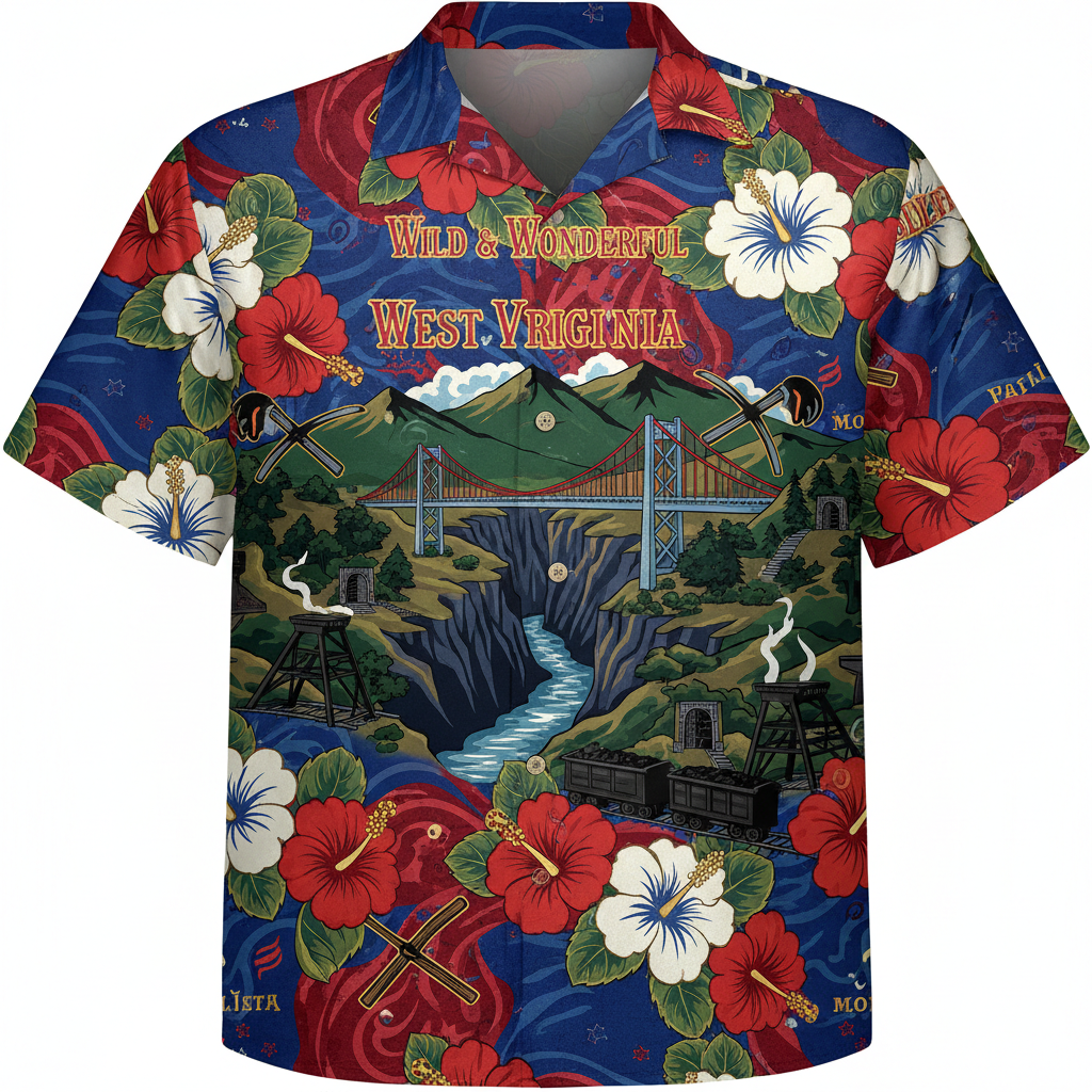 West Virginia Hawaiian Shirt