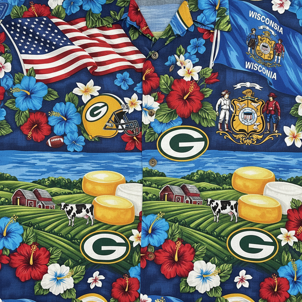 Wisconsin Hawaiian Shirt