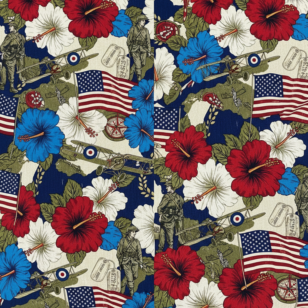 WWI Flag Hawaiian Shirt